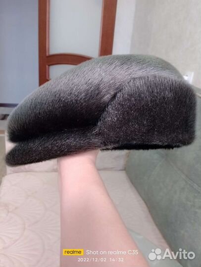 Меховая мужская кепка