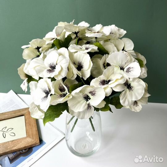 Цветы искусственные, анютины глазки, 26 см