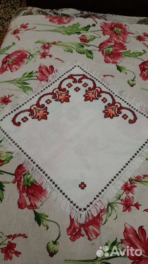 Салфетки вышивка крестом ручная работа