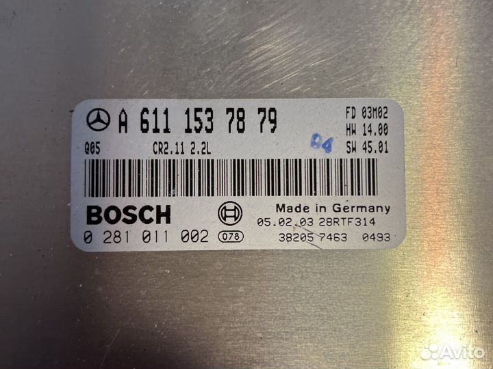 Блок управления двигателем Мерседес w203 c-класс