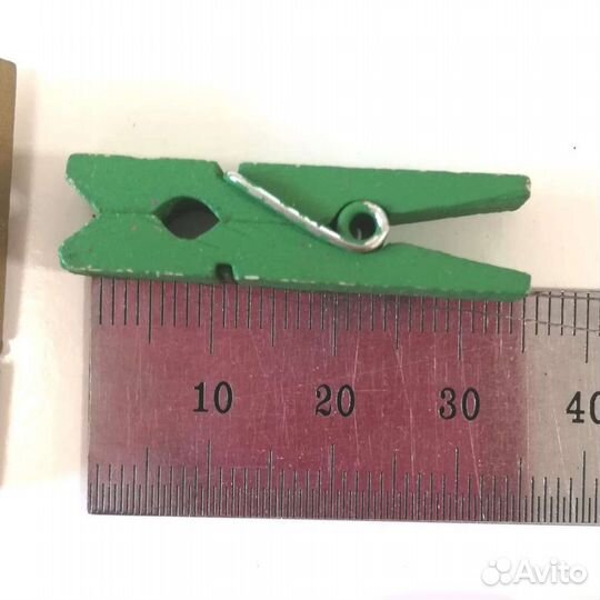 Прищепки (10 шт) деревянные 35мм декоративные