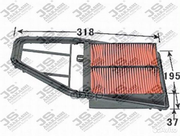 Фильтр воздушный a870j JS Asakashi