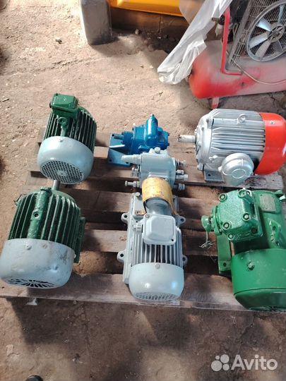 Продам электродвигатели с насосом для мазут и без
