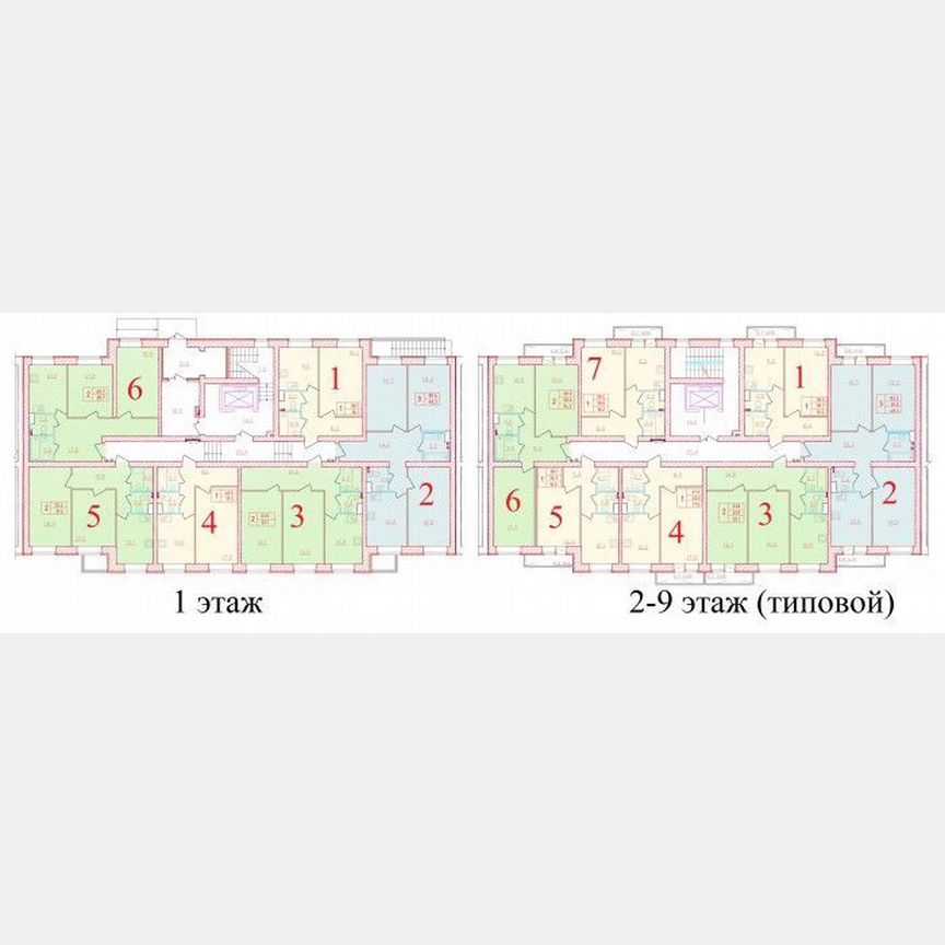 1-к. квартира, 40,5 м², 1/9 эт.