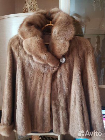 Норковый полушубок 46