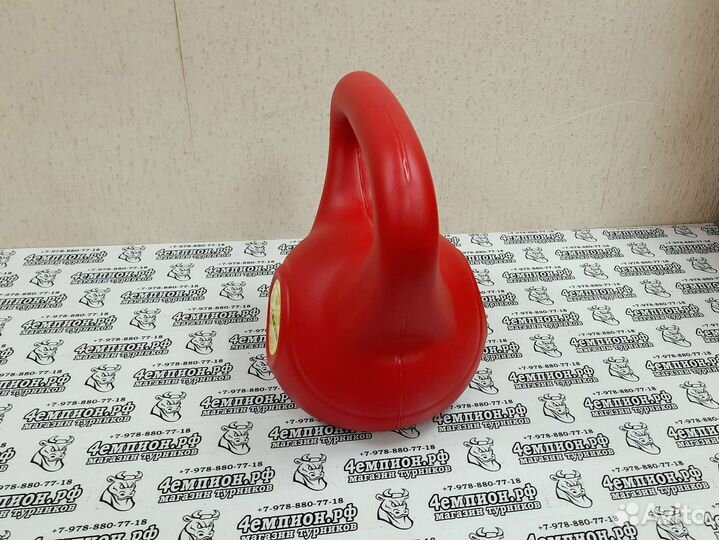 Гиря вес 8кг насыпная пластикова новая разминочная