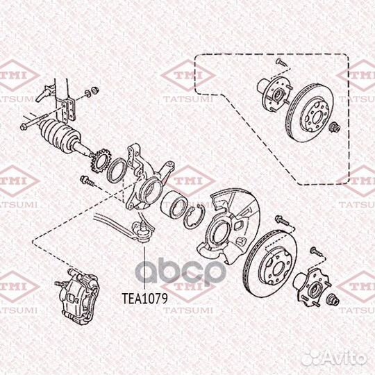 Опора шаровая перед лев mazda 626 82