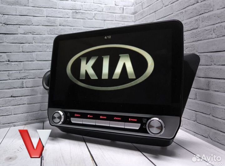 Магнитотола Kia Rio 3 android 10 дюймов