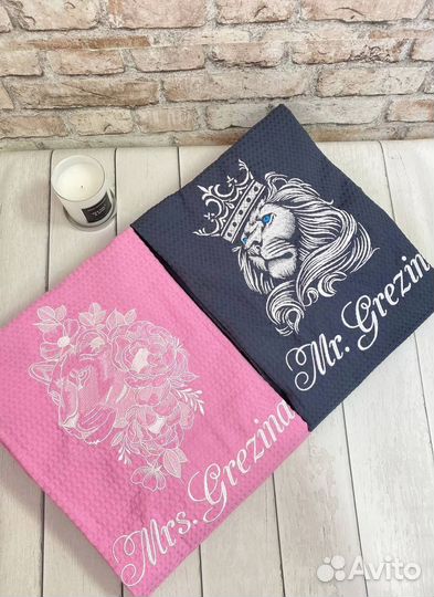 Халат мужской вафельный