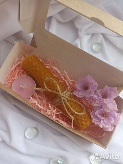 Подарочный набор из свечей ручной работы