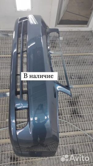 Бампер передний Лачети седан сине-зеленый