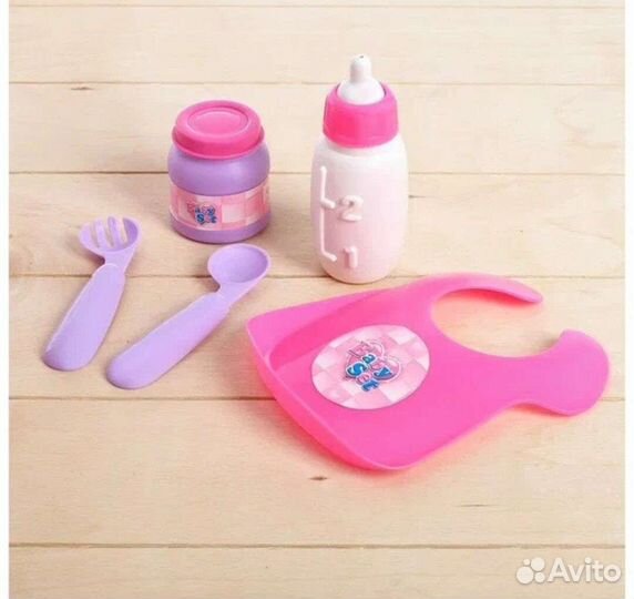 Стульчик для кормления пупса, с аксессуарами