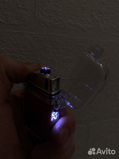 Зажигалка индукционная с фонариком