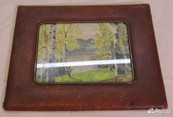 Картина старинная в рамке 
