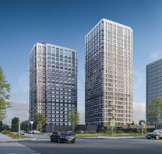 2-к. квартира, 59,8 м², 6/24 эт.