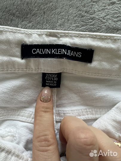 Calvin klein джинсы женские белые 27 оригинал