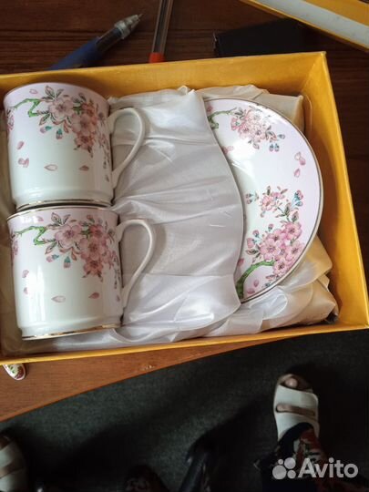 Фарфоровая кофейная пара