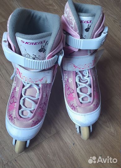 Роликовые коньки детские раздвижные 30-33 р-р