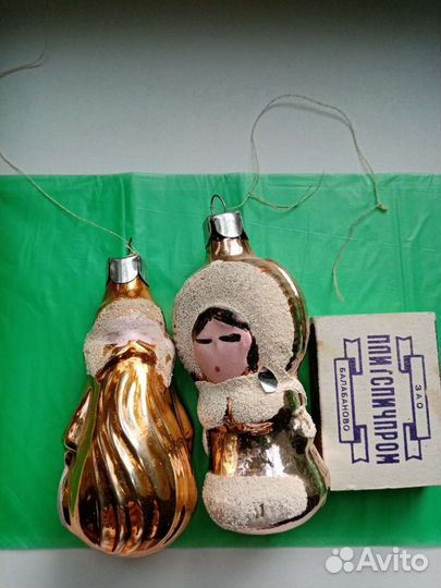 Ёлочные игрушки СССР, пирамидки на прищепке