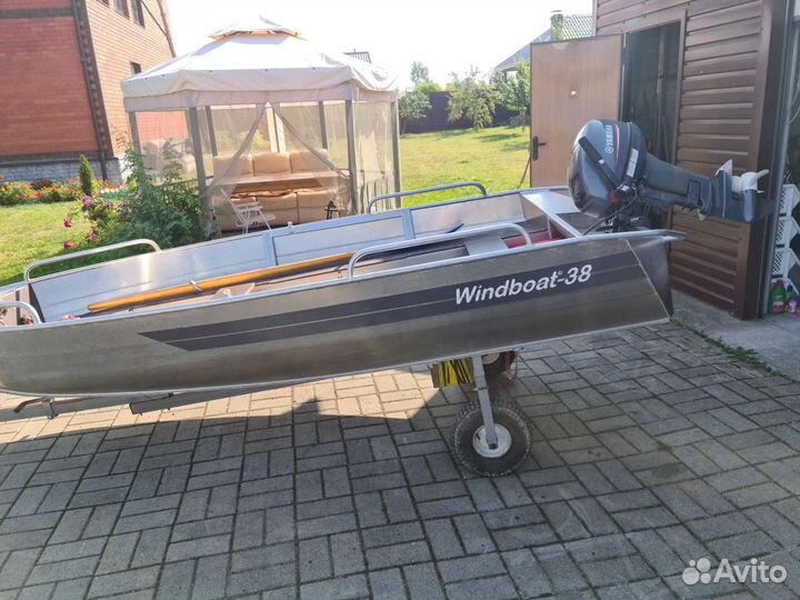 Виндбот 38м с мотором Ямаха 9,9