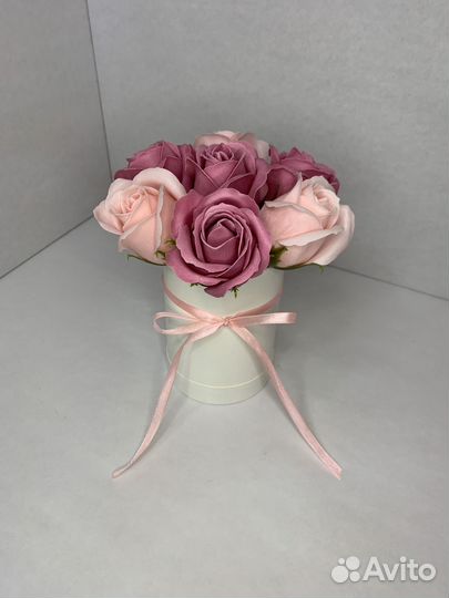 Букет из мыльных роз 7 шт