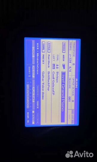 Экран для синтезатора yamaha (новый)