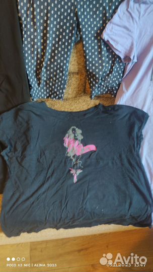 Одежда пакетом б/у р.56 для дома и дачи