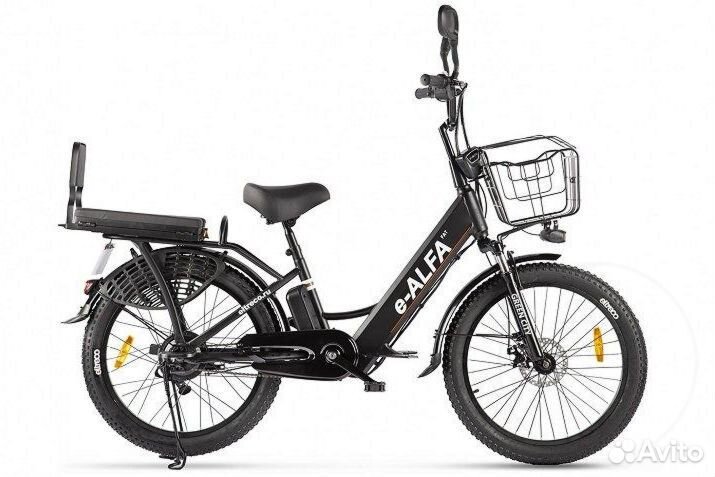 Электровелосипед e-alfa Fat черный