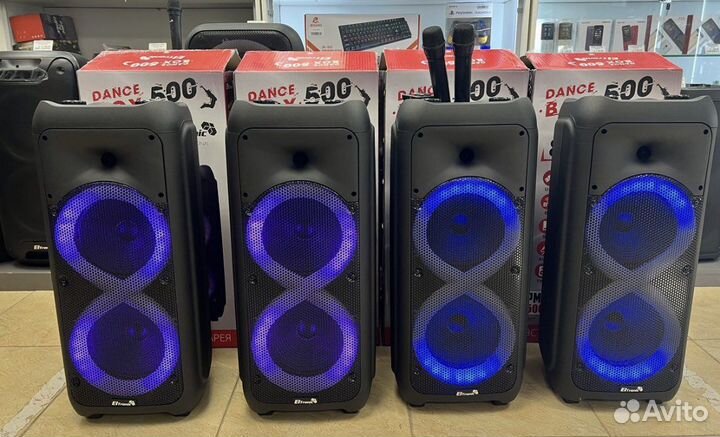 Колонка с микрофоном парные 500w