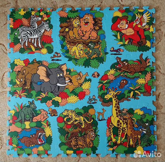 Мягкий коврик-пазл