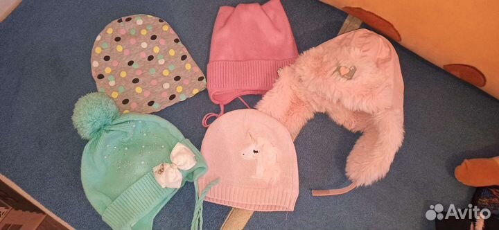 Шапки+ варежки от 2,5 года