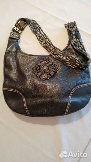 Сумка женская натуральная кожа черная