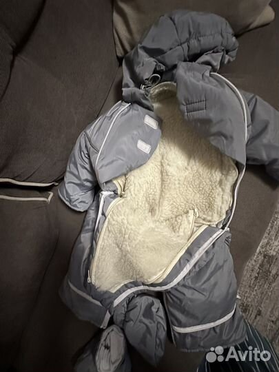 Зимний комбинезон 74 с шапкой