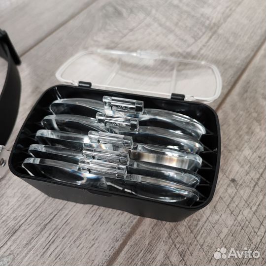 Лупа налобная с подсветкой