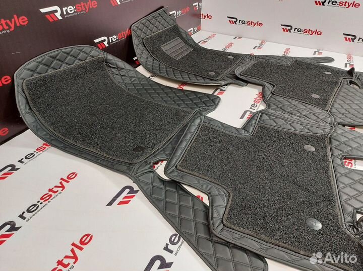 Ковры салона 3D Toyota Hilux Surf 210 02-09г U2681