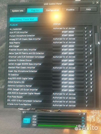 UAD-2 Satellite quad Firewire + pcie for windows