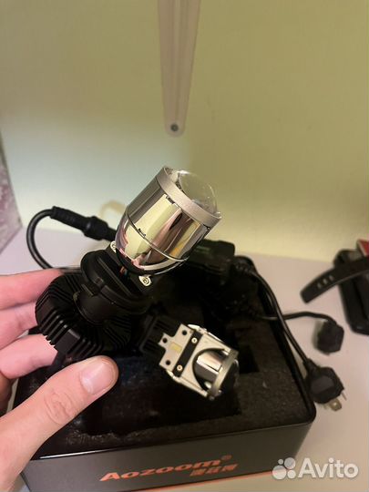 Bi led лампочки h4 с линзой