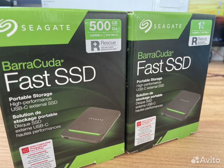 Внешний диск Seagate BarraCuda Fast SSD 1Tb