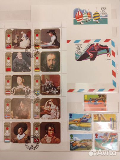 Марки коллекция спорт