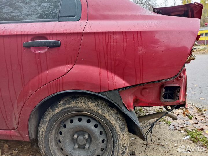 Крыло заднее, четверть 96462970 Шевроле Авео Т250