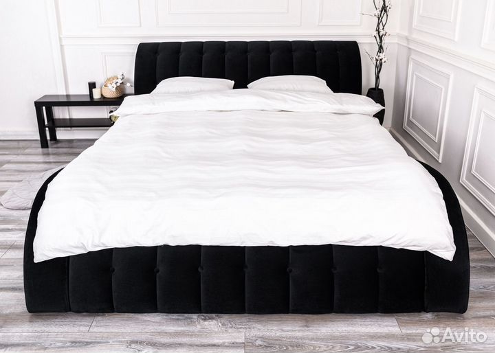 Кровать 200х200 мадрид черный