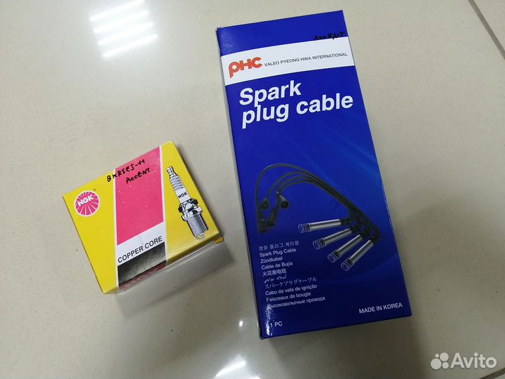 Высоковольтные провода +свечи Hyundai Accent Getz