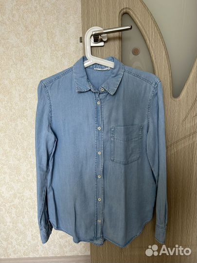 Рубашка джинсовая женская xs mango