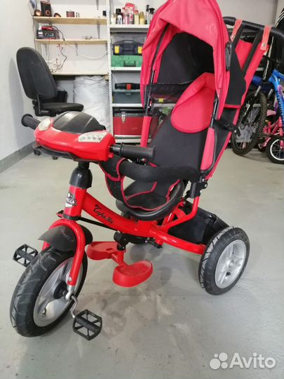 Детский велосипед с родительской ручкой