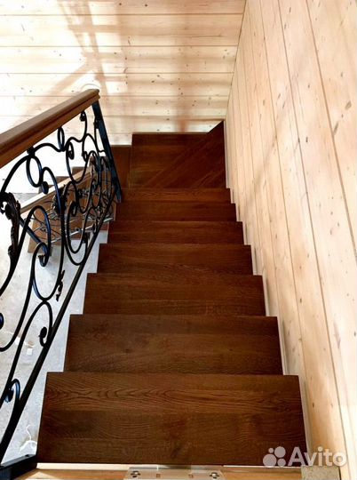 Облицовка бетонных лестниц