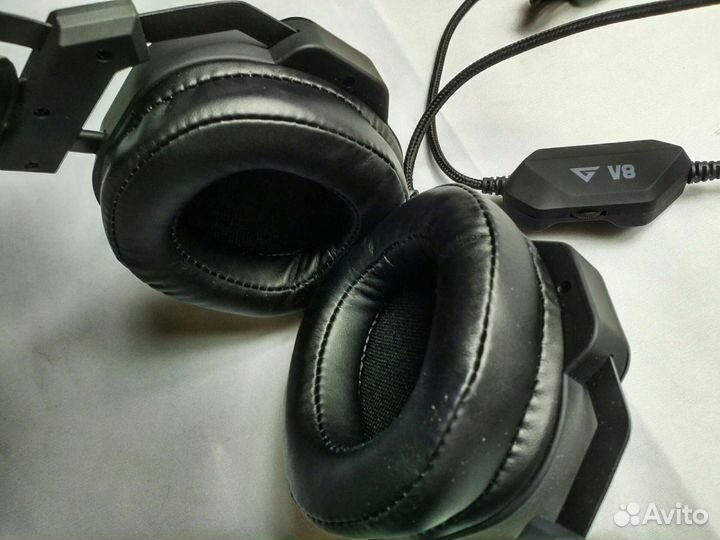 Наушники игровые, для пк, с подсветкой