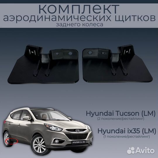 Hyundai ix35/Tucson,пара аэродинамических щитков