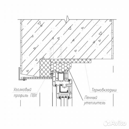 6000x90x25x6мм. 90 Уголок пвх