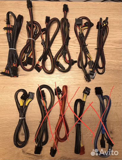 Модульные кабеля для блока питания