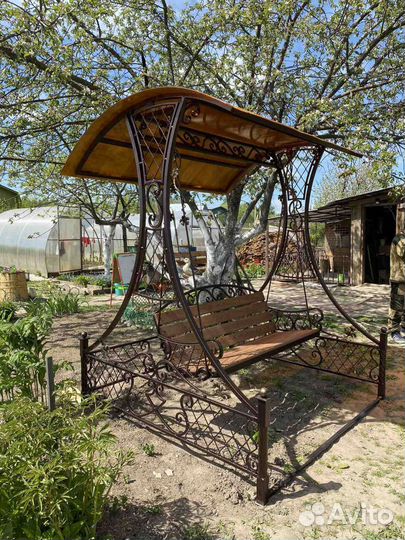 Садовые качели подвесные